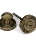 From The Anvil's Burnished Brass Concealed Round Thumbturn Set