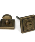 From The Anvil's Burnished Brass Concealed Round Thumbturn Set