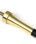 From The Anvil's Polished Brass Projection Door Stop