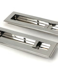 From The Anvil's Polished Marine SS (316) Art Deco Rectangular Pull - Privacy Set