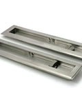 From The Anvil's Satin Marine SS (316) Art Deco Rectangular Pull - Privacy Set