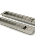 From The Anvil's Satin Marine SS (316) Plain Rectangular Pull - Privacy Set