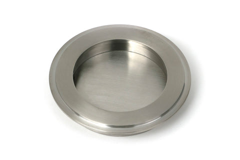 From The Anvil's Satin Marine SS (316) Art Deco Round Pull