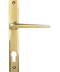 From The Anvil's Polished Brass Eaton Slimline Lever Espag. Lock Set