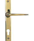 From The Anvil's Aged Brass Eaton Slimline Lever Espag. Lock Set