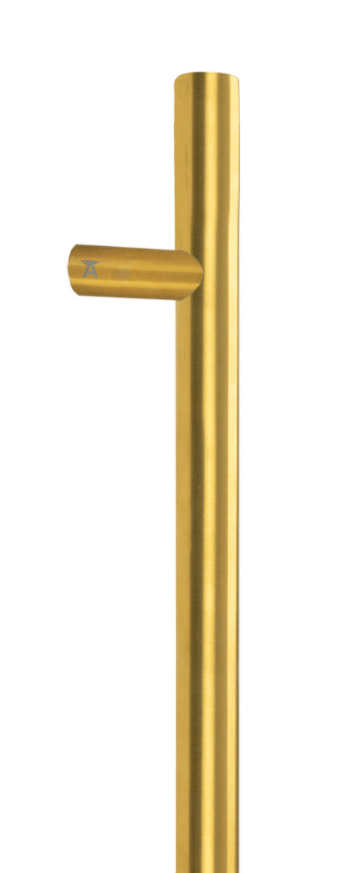 From The Anvil's Aged Brass Offset T Bar Handle Secret Fix 32mm dia