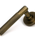 From The Anvil's Burnished Brass Brompton Lever on Rose Set (Unsprung)
