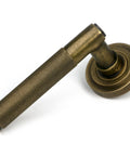 From The Anvil's Burnished Brass Brompton Lever on Rose Set (Unsprung)