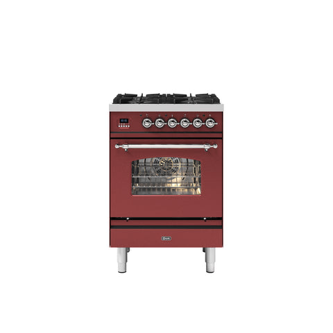 Ilve 60cm Milano 4 Burner Single Oven Dual Fuel Range Cooker