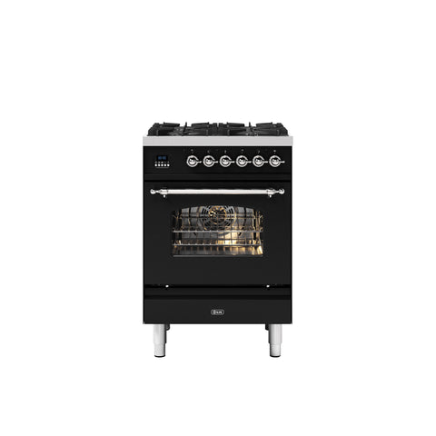 Ilve 60cm Milano 4 Burner Single Oven Dual Fuel Range Cooker