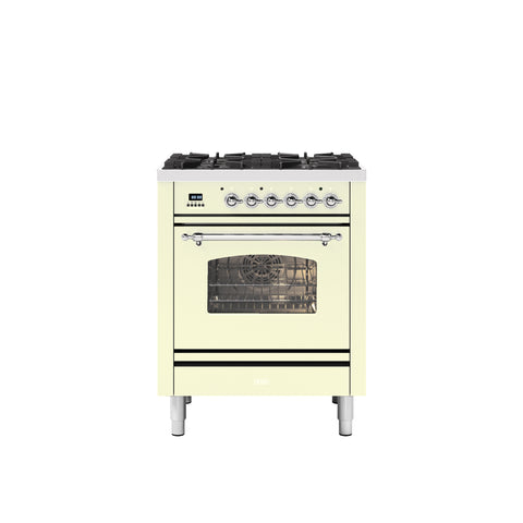 Ilve 70cm Milano 4 Burner Single Oven Dual Fuel Range Cooker