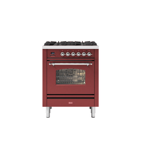 Ilve 70cm Milano 4 Burner Single Oven Dual Fuel Range Cooker