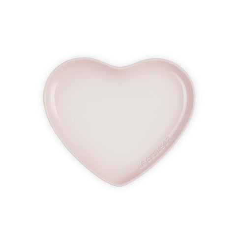 Le Creuset Stoneware Heart Plate 23cm in Meringue