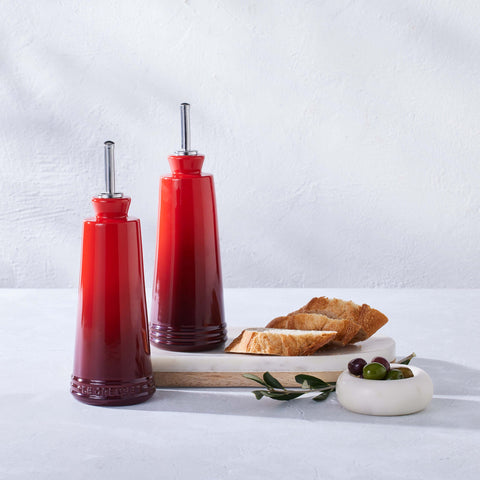 Le Creuset Stoneware 300ml Oil & Vinegar Set in Volcanic Flame