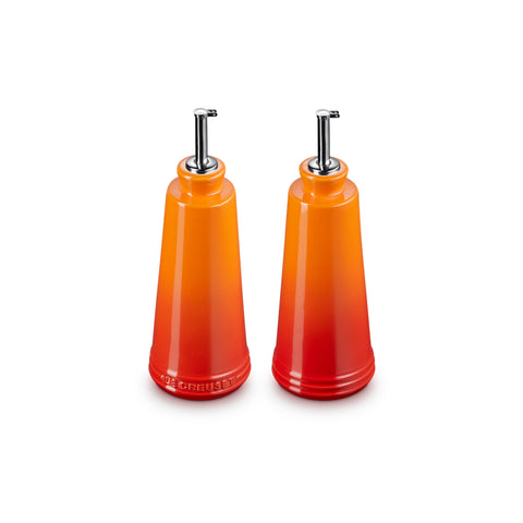Le Creuset Stoneware 300ml Oil & Vinegar Set in Volcanic Flame