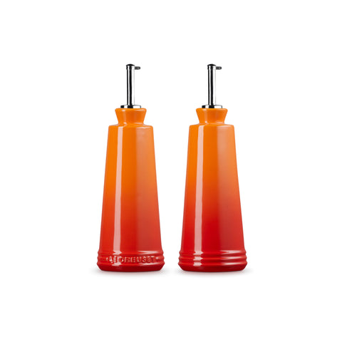 Le Creuset Stoneware 300ml Oil & Vinegar Set in Volcanic Flame