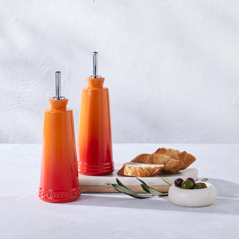 Le Creuset Stoneware 300ml Oil & Vinegar Set in Volcanic Flame