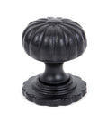 From The Anvil's Black Flower Cabinet Knob