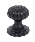 From The Anvil's Black Flower Cabinet Knob