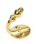 From The Anvil's Polished Brass Coat Hook