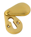 From The Anvil's Polished Brass Plain Escutcheon