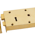 From The Anvil's Polished Brass Rim Lock - Small