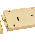From The Anvil's Polished Brass Rim Lock - Large