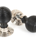From The Anvil's Ebony Beehive Mortice/Rim Knob Set