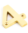 From The Anvil's Polished Brass Polished Brass Numeral