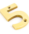 From The Anvil's Polished Brass Polished Brass Numeral