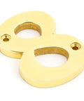 From The Anvil's Polished Brass Polished Brass Numeral