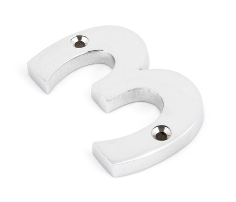 From The Anvil's Polished Chrome Polished Chrome Numeral