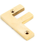 From The Anvil's Polished Brass Polished Brass Letter