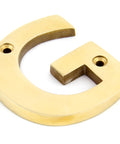 From The Anvil's Polished Brass Polished Brass Letter