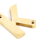 From The Anvil's Polished Brass Polished Brass Letter