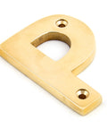 From The Anvil's Polished Brass Polished Brass Letter