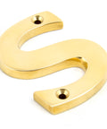 From The Anvil's Polished Brass Polished Brass Letter