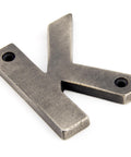 From The Anvil's Antique Pewter Antique Pewter Letter