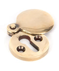 From The Anvil's Aged Brass 30mm Round Escutcheon