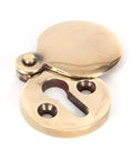 From The Anvil's Aged Brass 30mm Round Escutcheon