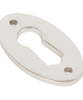 From The Anvil's Polished Nickel Oval Escutcheon