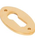From The Anvil's Polished Brass Oval Escutcheon