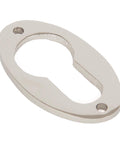 From The Anvil's Polished Nickel Oval Euro Esctucheon