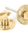 From The Anvil's Polished Brass Round Thumbturn Set