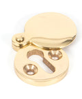 From The Anvil's Polished Brass 30mm Round Escutcheon