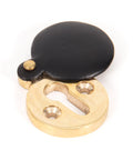 From The Anvil's Ebony 30mm Round Escutcheon