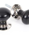 From The Anvil's Ebony Bun Mortice/Rim Knob Set