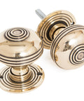 From The Anvil's Aged Brass Prestbury Mortice/Rim Knob Set