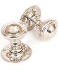From The Anvil's Polished Nickel Brockworth Mortice Knob Set
