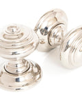 From The Anvil's Polished Nickel Elmore Concealed Mortice Knob Set